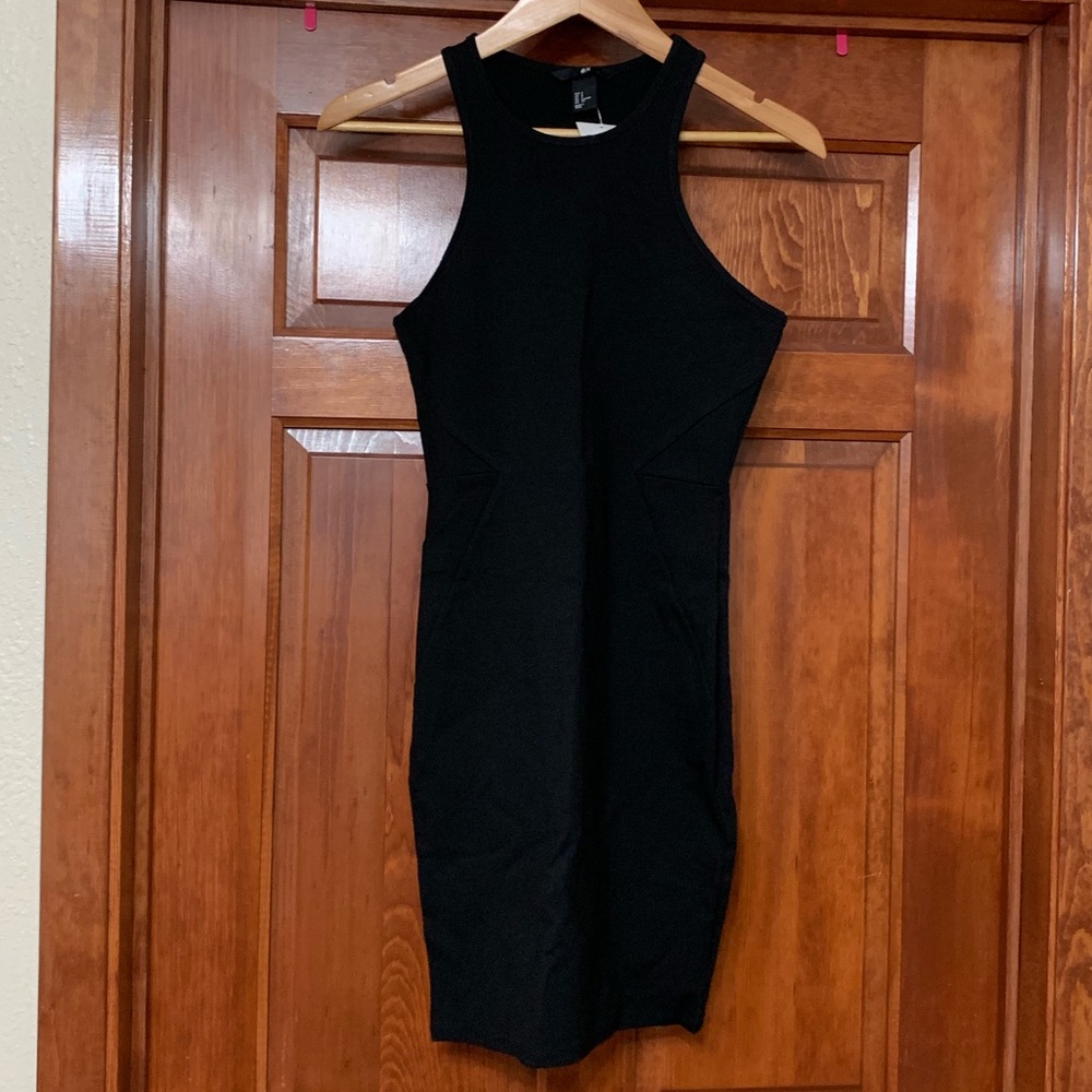NWT H&M Mini Bodycon Black Dress